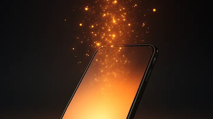 3999BT COM - Modern phone with glowing screen 3999BT COM Modern phone with glowing screen